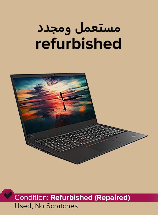 Lenovo Refurbished - ThinkPad X1 Carbon Gen 4 Laptop With 14-Inch Display,i5-6300U/6TH GEN/256GB SSD/8 GB RAM English/Arabic Black