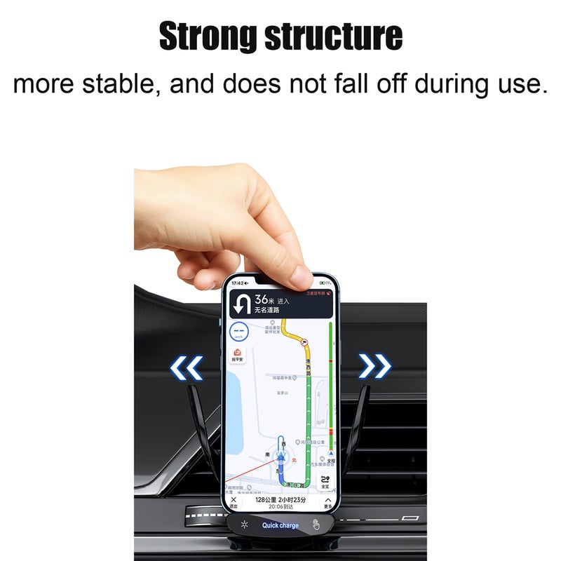 Car MobilePhone Holder Car Wireless ReCharge Bracket Intelligent Auto QuickCharge Bracket Car MobilePhone Wireless ReCharge Holder Car MobilePhone Magnet ReCharging Device - Image 5