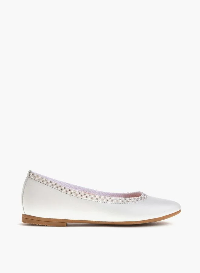 Pablosky Girls' Slip-On School Ballerina Shoes