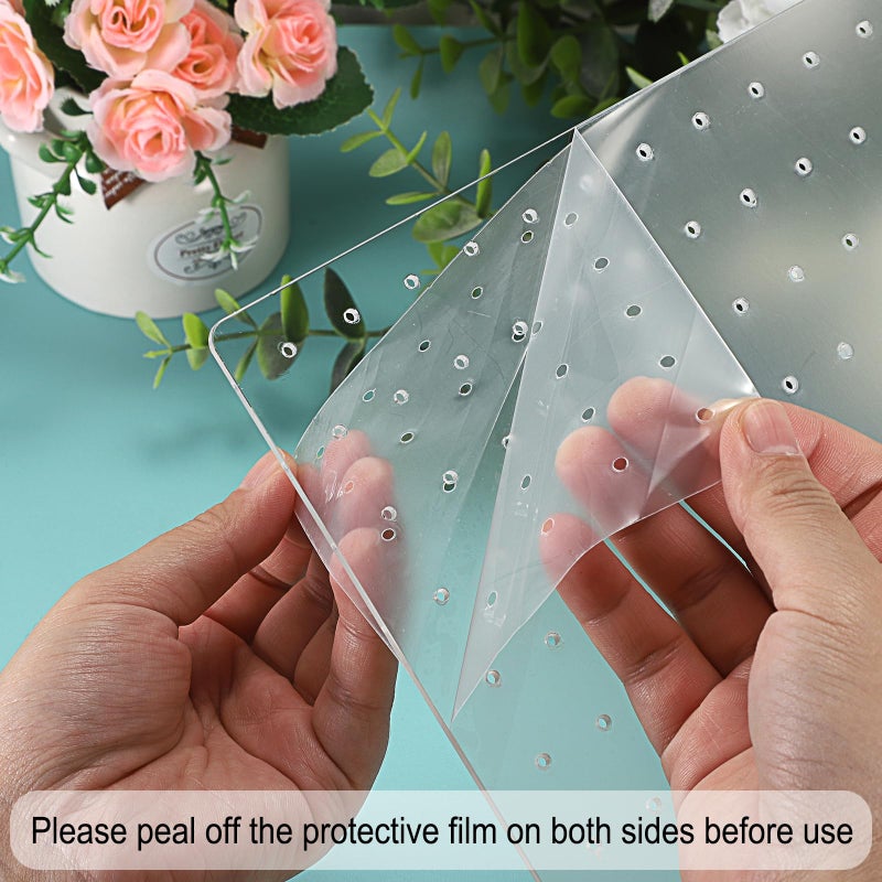 JUXYES Pack of 2 Clear Acrylic Enamel Pin Display Stand with Wooden Base. Tabletop Pin Organizer Display Storage Stand. Hold Up To 132 Pins - Image 5