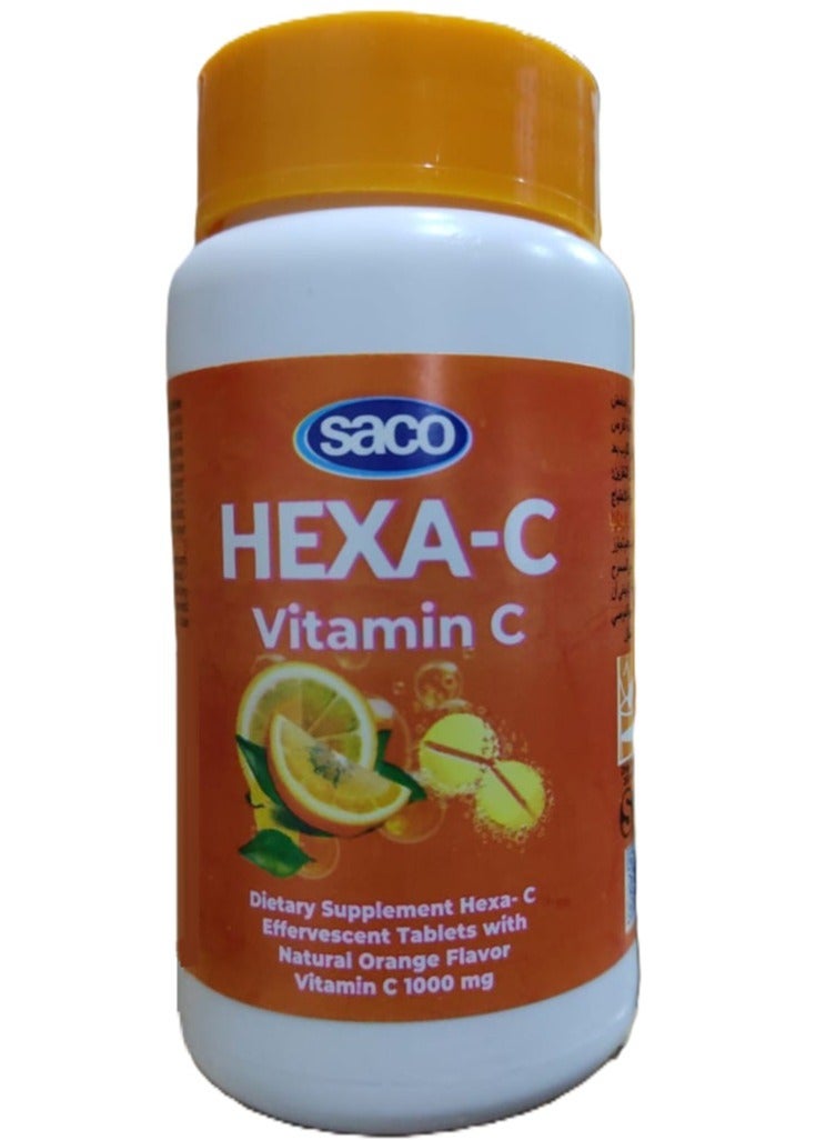 Saco Vitamin C 500 mg (Ascorbic Acid ) 30 Effervescent Tablets Boosts the Body's Natural Immunity - Image 4