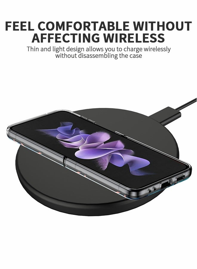 GROIC For Samsung Galaxy Z Flip 4 Case, Marble Shockproof Bumper Stylish Cover,Slim Stylish Protective Bumper Phone Shell for Samsung Z Flip 4 - Image 5