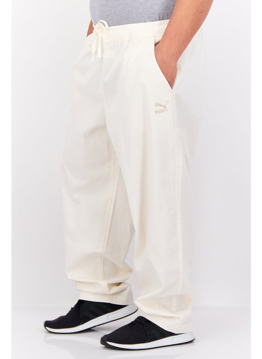 PUMA Men Relaxed Fit Embroidered Logo Golf Pants, White  - Image 2