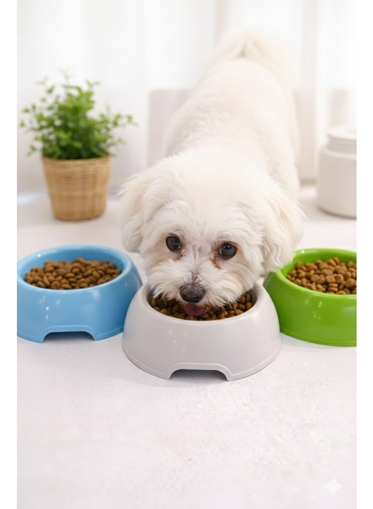 نونبيل طبق طعام بلاستيكي للحيوانات الأليفة من Nunbell، مقاس 15 سم، متوفر بعدة ألوان. - Image 1