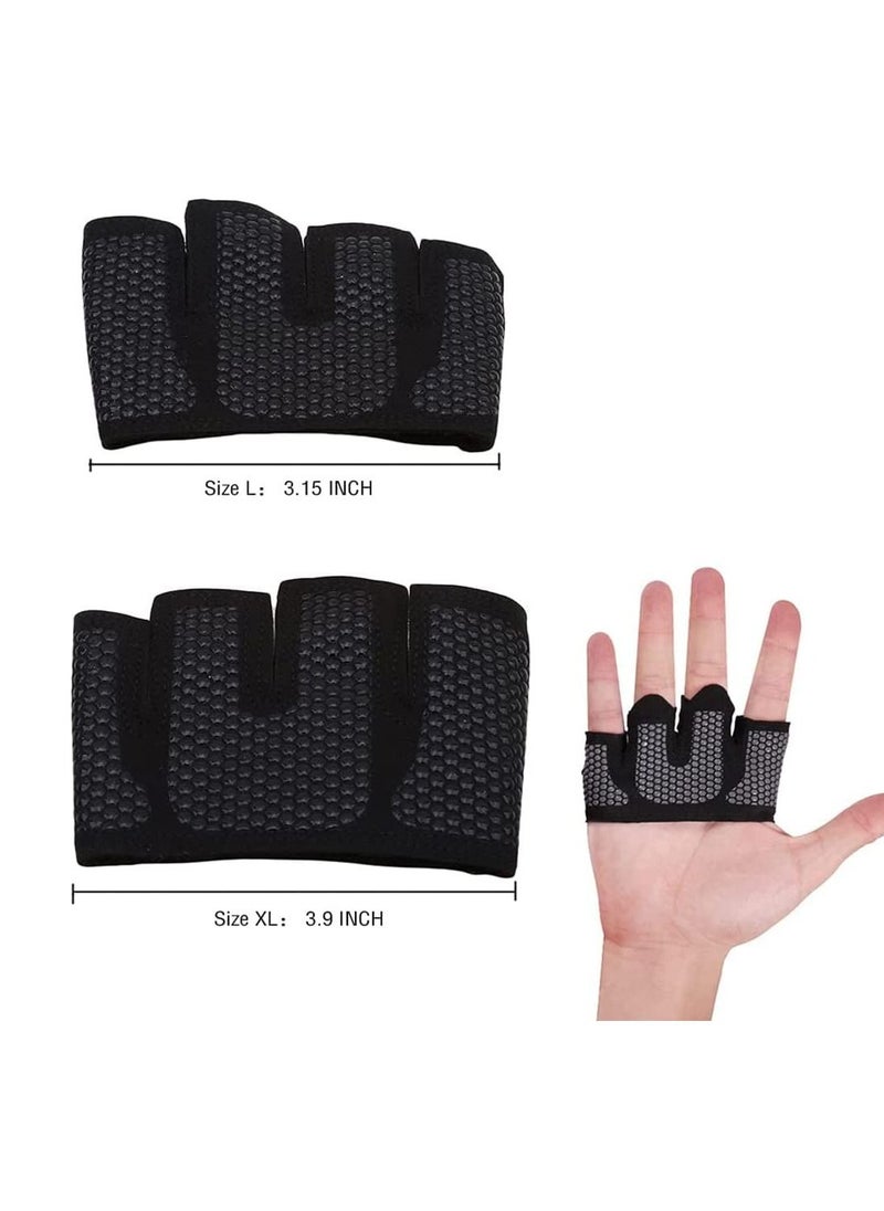 Generic - Gym Barehand Gloves, Workout Weight Lifting Fitness Rowing Silicone Non-Slip Callus Guard Padded Grip for Cross Training, Pull Up, Hand Palm Protection - Image 1