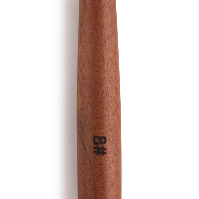 Rolabling Nail Brush Kolinsky Sable Acrylic Nail Art Brush Professional Red Wooden Nail Brush (8#) - Image 4