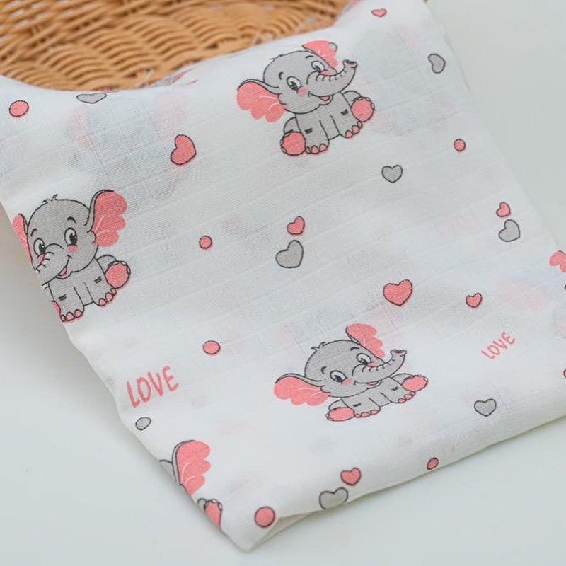 Threads & Yarn Threads Yarn Organic Muslin Cotton Swaddle Wrap for New Born 100 cm x 100 cm Multicolor Pack of 3 Baby3 - Image 5