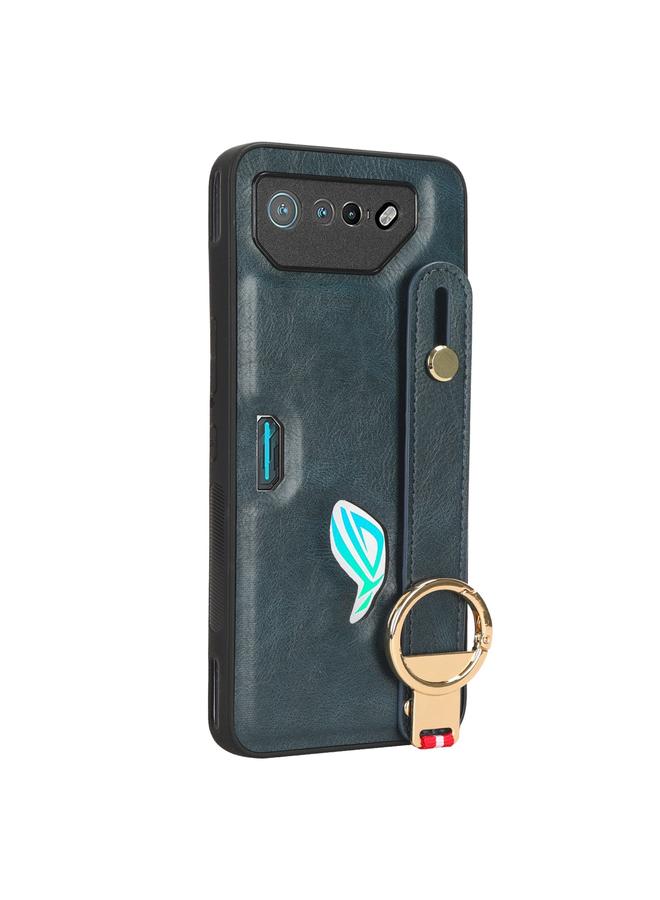 اس-توب جراب خلفي من الجلد لهاتف Asus ROG Phone 7 / ROG7 مع سوار المعصم - Image 2