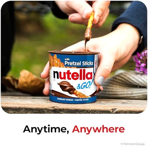 Nutella & GO! Bulk 24 Pack, Hazelnut and Cocoa Spread with Pretzel Sticks, Stocking Stuffers, Snack Cups, 1.9 oz Each​ - Image 5