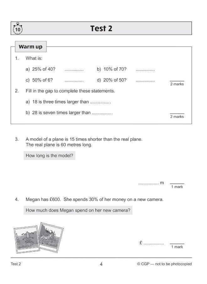 null - KS2 Maths SAT Buster 10-Minute Tests - Ratio & Proportion (for the 2022 tests) - Image 1