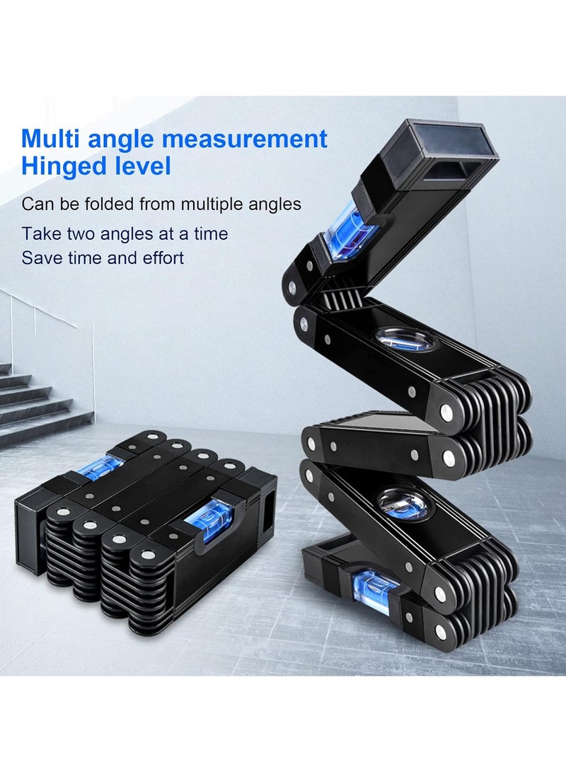 AROAQ 28 Inch Multi-Function Foldable Level,Magnetic Level tool, Measuring Tool with 4 Easy to Read Level Bubbles,Precise Leveling Tool for Carpenters,Woodworkers,Homes - Image 4
