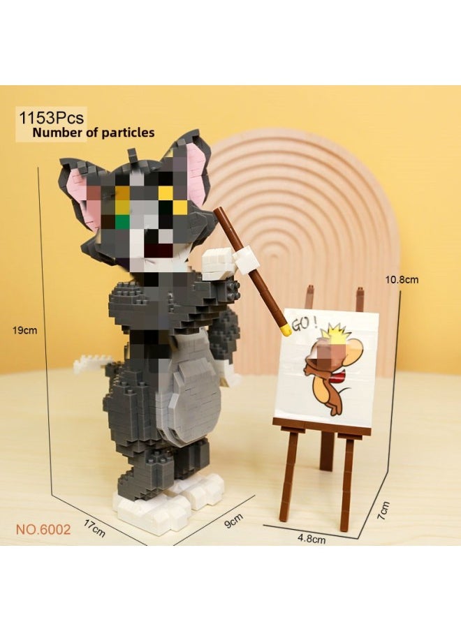 null - Mini Particle Building Blocks Toy Diy Assembly 2814-2830 Painting Rack Row Drop Shipping-Color:Shankara-tang Mu Painted By 6002 - Image 1