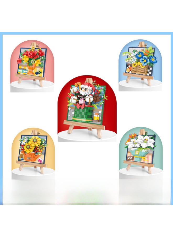 null - Mini Particle Building Blocks Toy Diy Assembly 2814-2830 Painting Rack Row Drop Shipping-Color:Shankara-tang Mu Painted By 6002 - Image 1