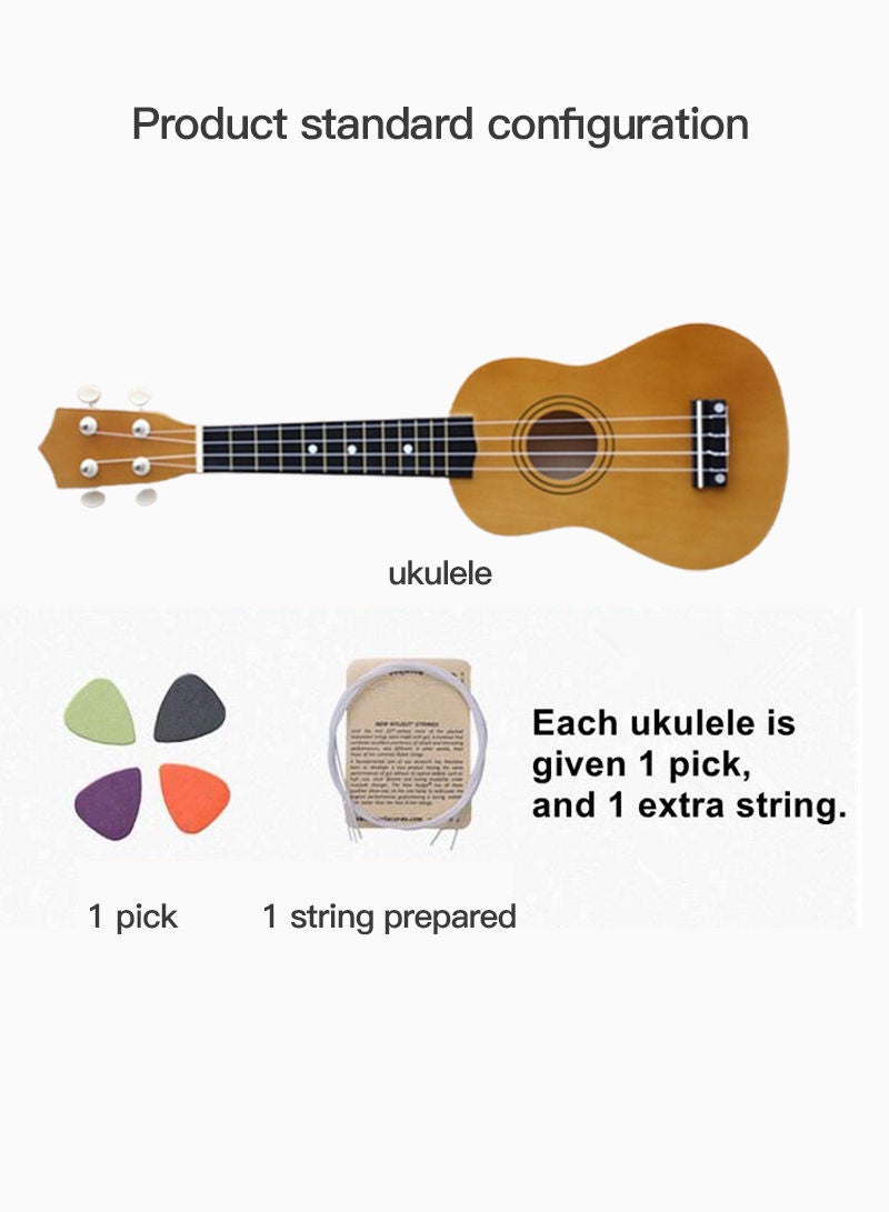 Sharpdo جيتار صغير من شاربدو مقاس 21 بوصة بأربعة أوتار خشبي للأطفال - Image 4