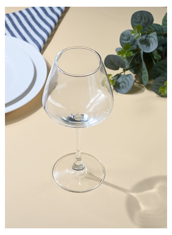 Ollieroo Wine Glasses Set of 6,560ml Wine Glass with Stem, Perfect for Home, Restaurant, Dishwasher Safe, Lead-free, Clear, Durable Glassware - Image 2