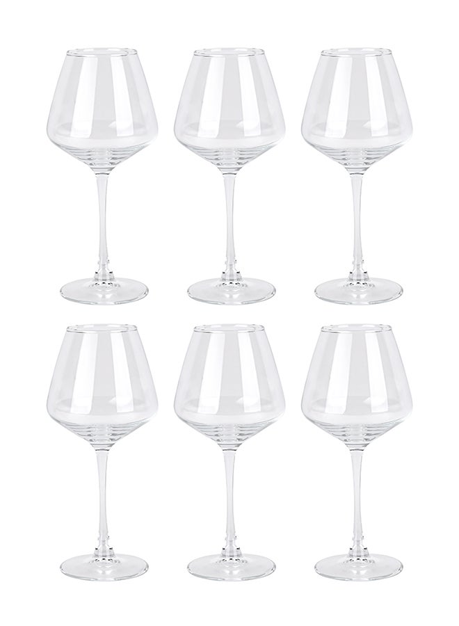 Ollieroo Wine Glasses Set of 6,560ml Wine Glass with Stem, Perfect for Home, Restaurant, Dishwasher Safe, Lead-free, Clear, Durable Glassware - Image 3