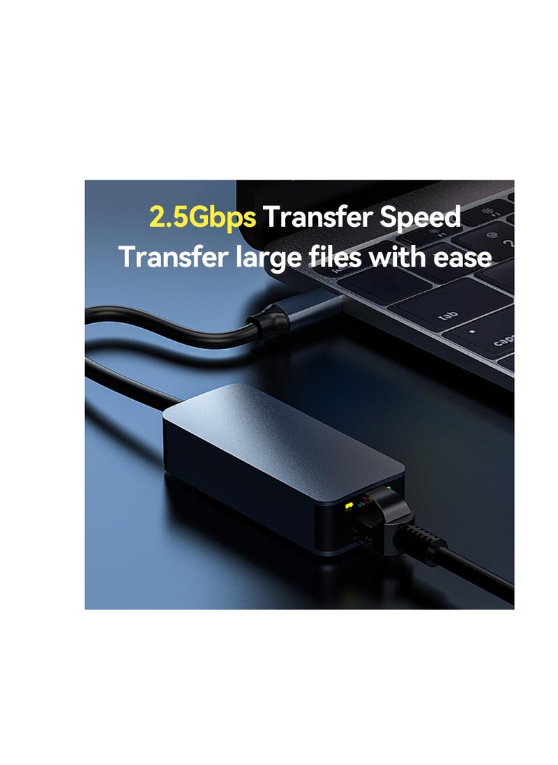 Terabyte - High-Speed USB C to 2.5G Ethernet Adapter | Type C to RJ45 Wired Network Converter | Compatible with MacBook, Surface Pro, iPad Pro 2024, Switch, PS5, XPS15/13, Huawei P60, - Image 1