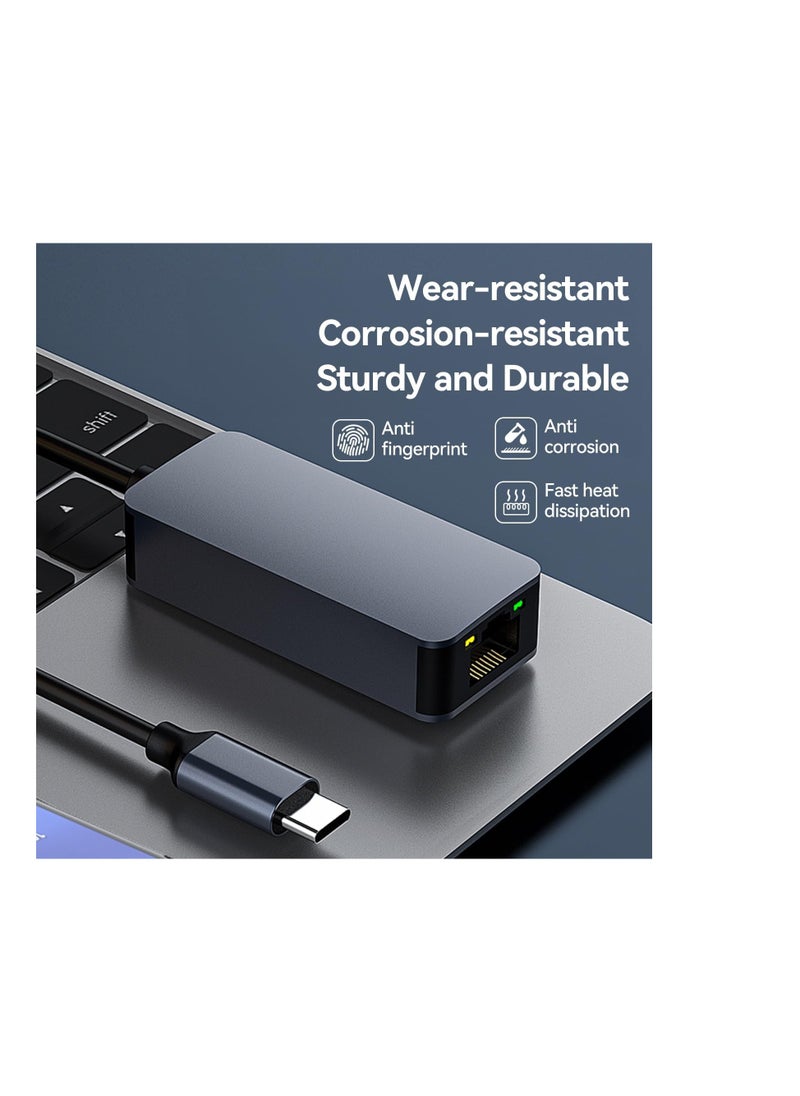Terabyte - High-Speed USB C to 2.5G Ethernet Adapter | Type C to RJ45 Wired Network Converter | Compatible with MacBook, Surface Pro, iPad Pro 2024, Switch, PS5, XPS15/13, Huawei P60, - Image 1
