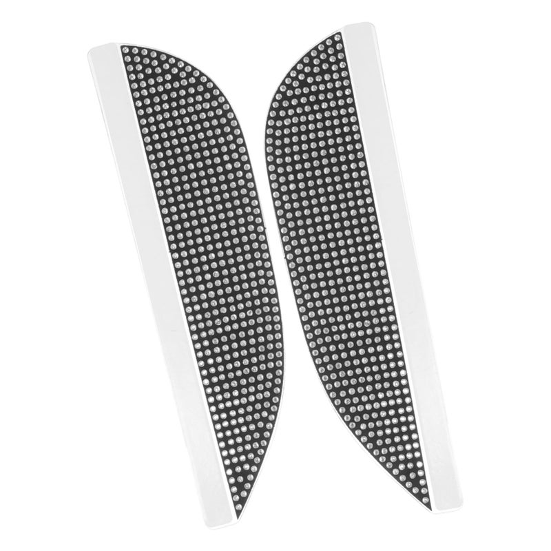 White Diamond Car Rearview Mirror Rain Guards Side View Mirror Eyebrow Visors Easy Install Multi Color - Image 2