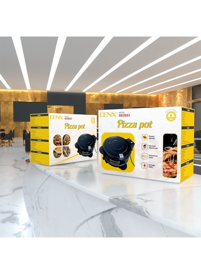 DENX DX2033 Electric Home Bread Maker/Pizza Oven, 30cm, 2200W - Image 4