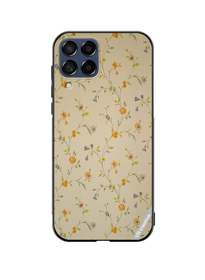 VR CREATIVE Protective Case Cover For Samsung Galaxy M53 Pale Yellow Design Multicolour - Image 1