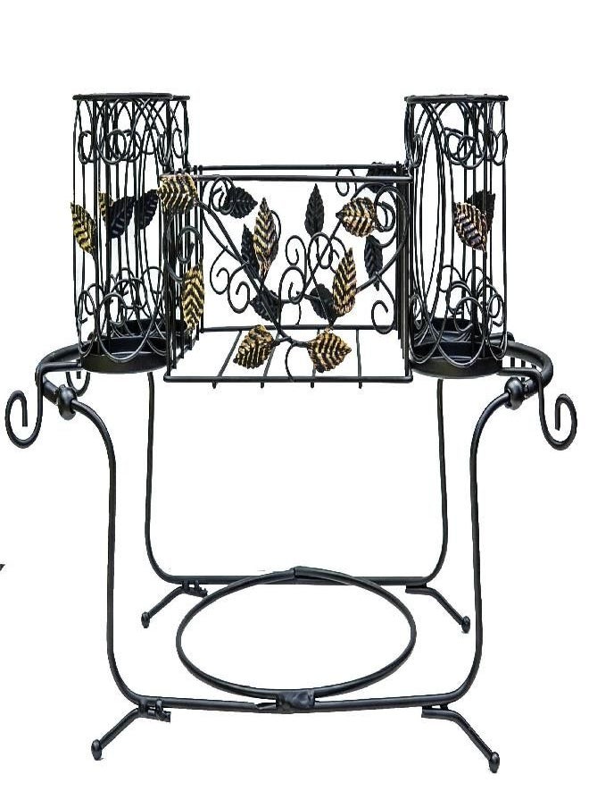 Maypes - Maypes Utensil Caddy - Silverware Caddy or Napkin, Cutlery and Plate Holder - The Ideal 2-Piece Portable Outdoor Kitchen Accessories Buffet Organizer for Picnics, Camping, Barbecue, Parties and Events - Image 1