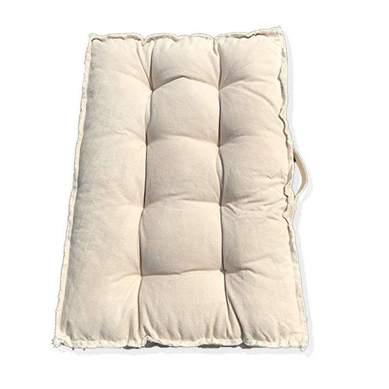 UA وسائد أرضية UA وسادة جلوس وسادة تأمل سميكة للجلوس على الأرض وسادة أرضية مربعة صلبة لركن قراءة الأطفال وسادة يوغا لغرفة المعيشة أريكة شرفة خارجية 31x22 بوصة