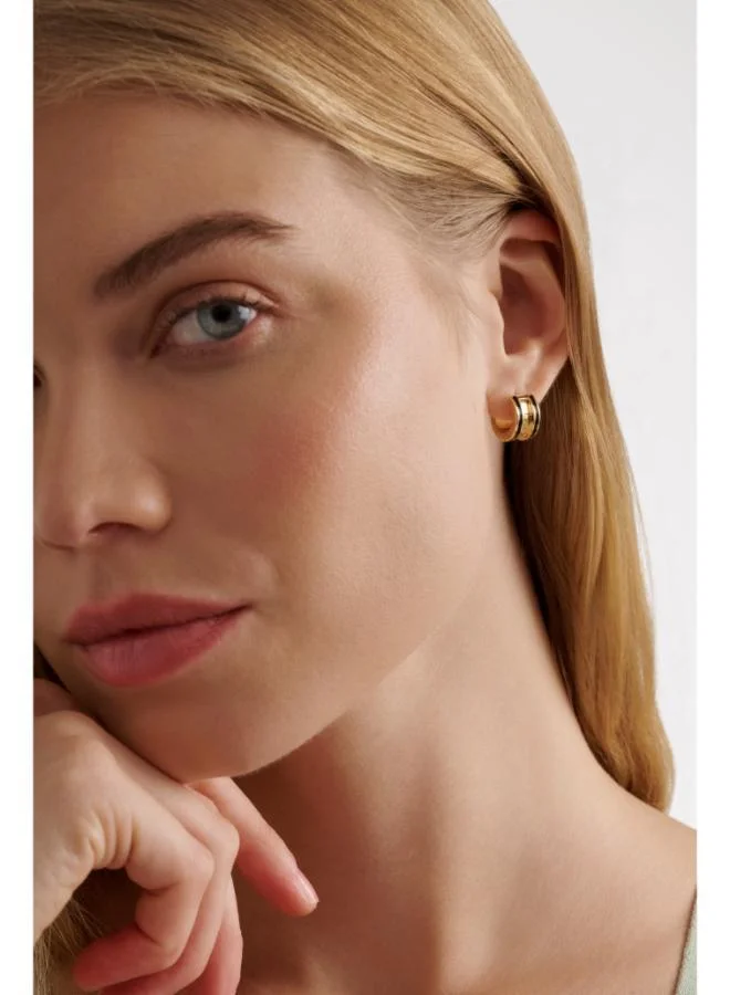 Ted Baker  ROLO: Classic Colour Enamel Roll Huggie Earrings for Women | Best Price UAE