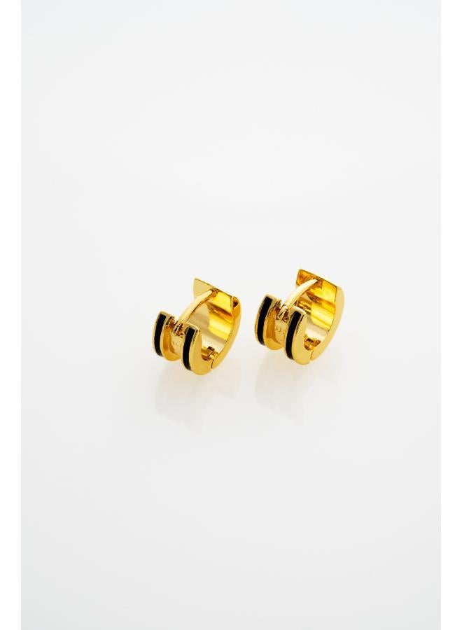 Ted Baker ROLO: Classic Colour Enamel Roll Huggie Earrings - Image 1