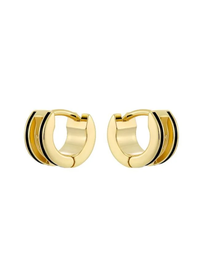 Ted Baker  ROLO: Classic Colour Enamel Roll Huggie Earrings for Women | Best Price UAE