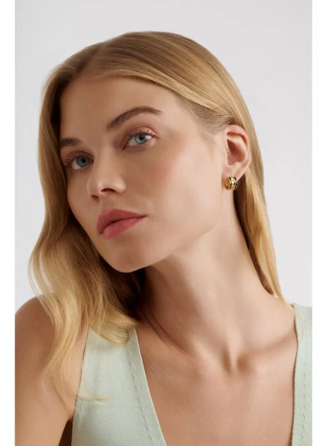 Ted Baker  ROLO: Classic Colour Enamel Roll Huggie Earrings for Women | Best Price UAE