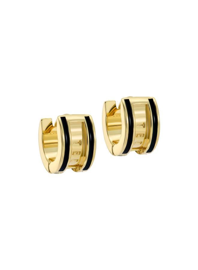 Ted Baker ROLO: Classic Colour Enamel Roll Huggie Earrings - Image 2