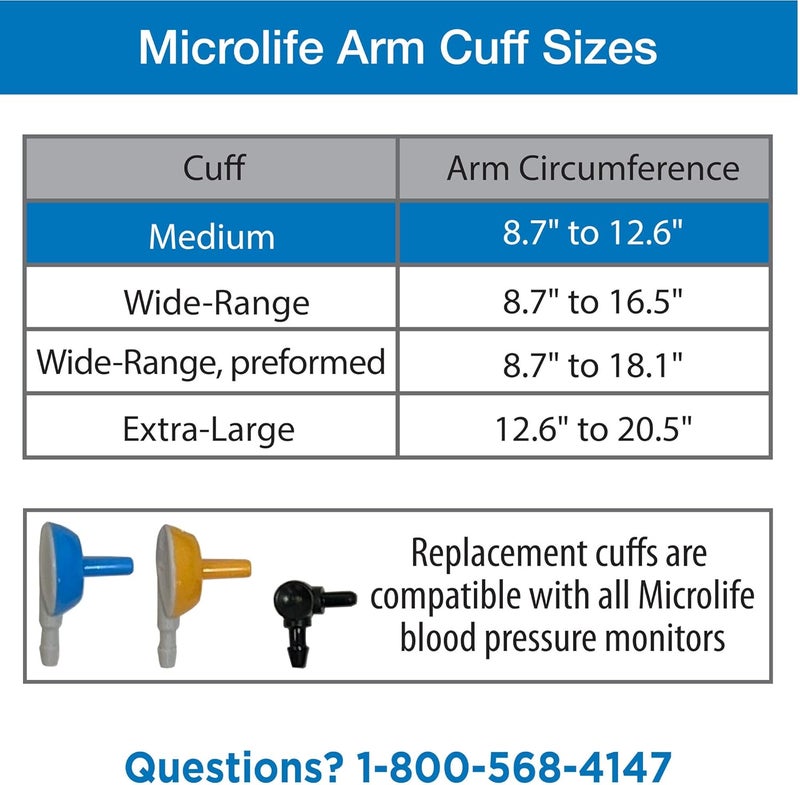 Microlife Replacement Blood Pressure Cuff Medium 87126 inch - Image 3