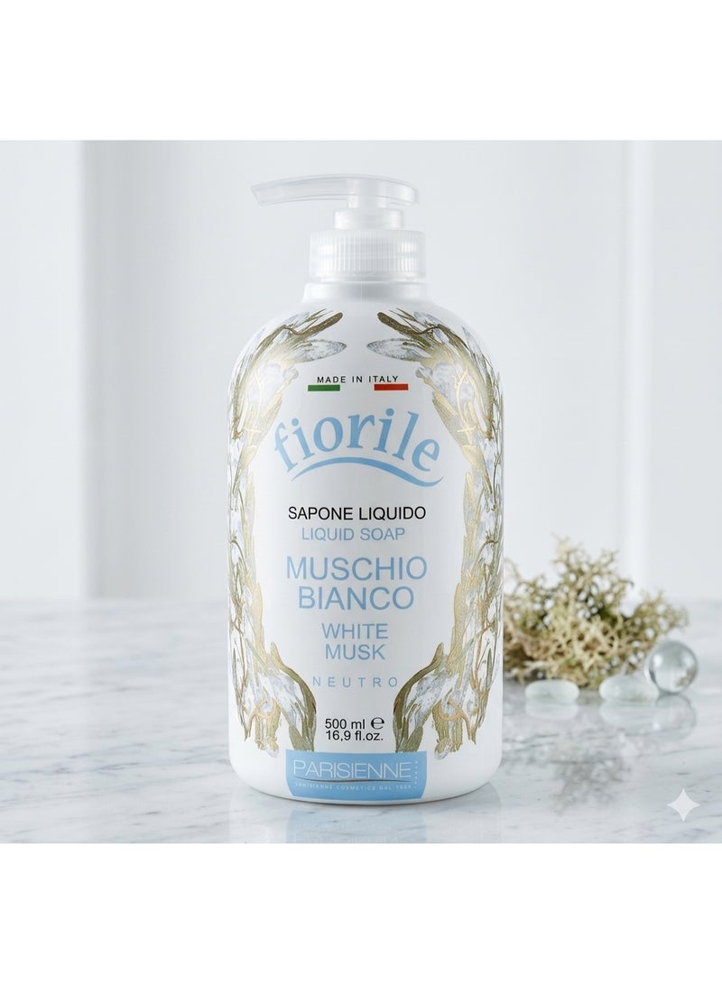 FIORILE LIQUID SOAP WHITE MUSK 500 ML - Image 4