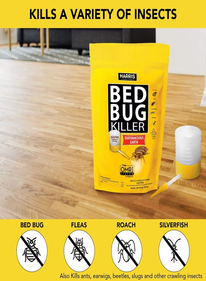Harris Bed Bug Killer, Diatomaceous Earth (4lb with Duster Included Inside The Bag) - Image 2