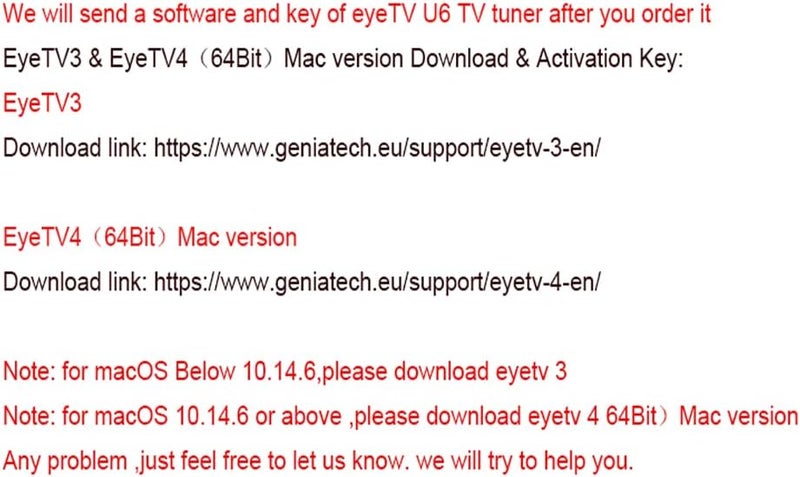 EyeTV GT-1U620160701 U6 Pocket-Sized HDTV Tuner Stick for Apple MacBook Series - Image 2
