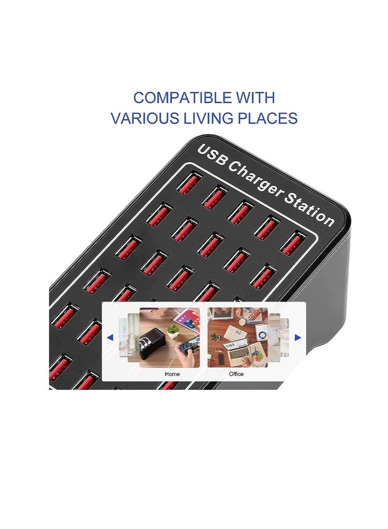 general USB Charger 30 Ports HUB 150W Universal Wall Desktop Fast Charging Station Dock for Mobile Phone Power Adapter - Image 3