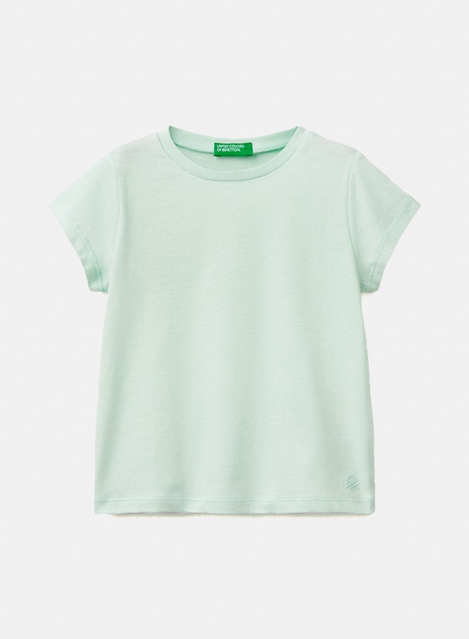 بينيتون تي شيرت بأكمام قصيرة للبنات - Image 4