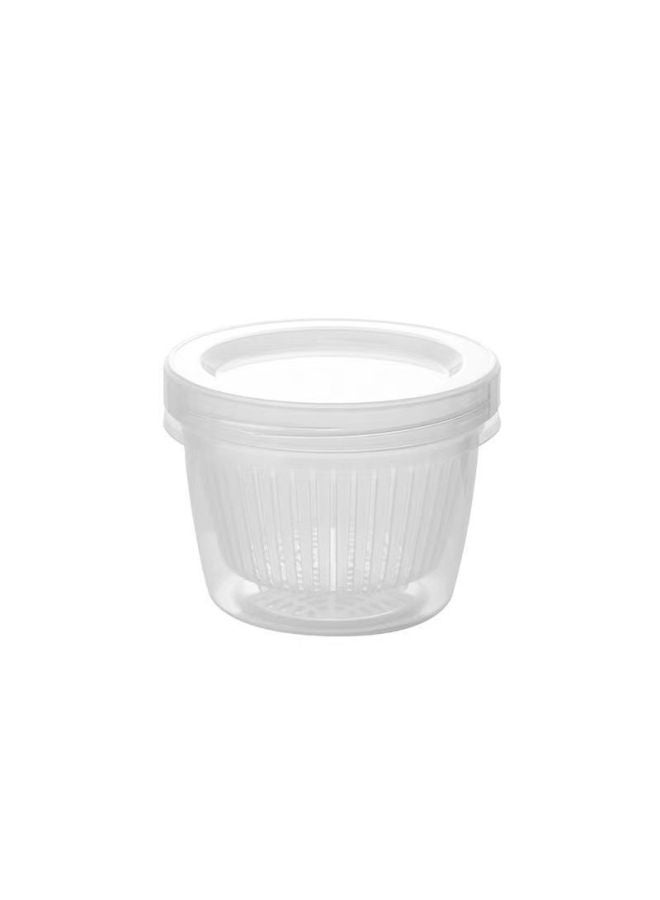 Onion Crisper Refrigerator Ginger Garlic Seasoning Special Crisper Double-layer Draining Storage Box With Lid Storage Box-Specifications:Fresh Meat Preservation Box ]  - Image 5
