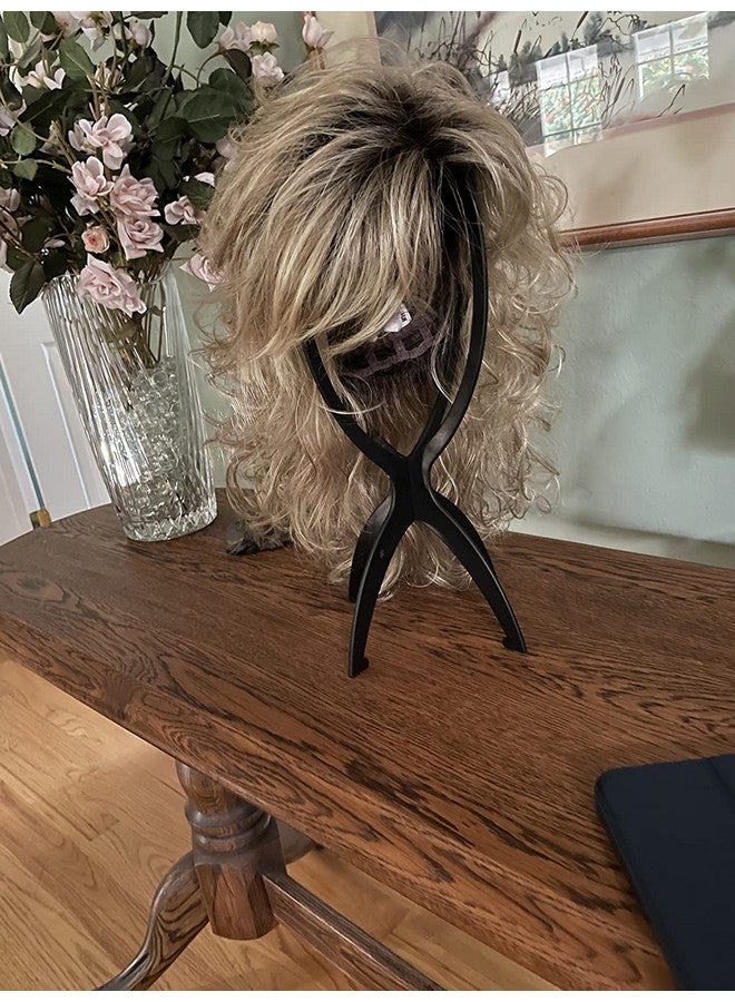 DANSEE Short Wig Stand 3 Pack Wig Holder for Multiple Wigs 14.2 Inches Hat Stand Display - Image 3