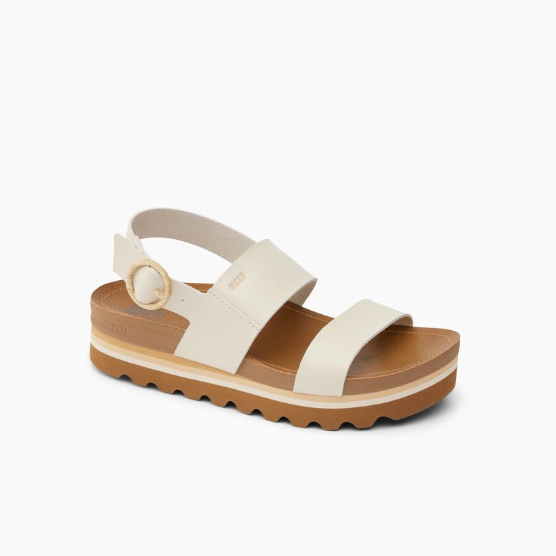 Reef Vista Hi Buckle Womens Platform Fashion Sandal, Arch Support, Ultra Soft Cushion Footbed, Vintage, 8 - Image 4