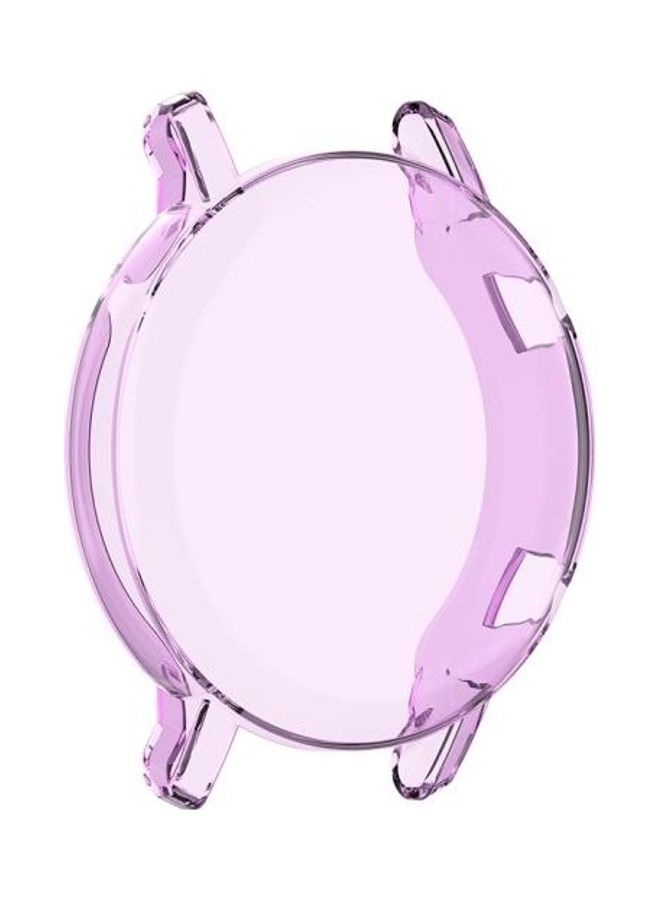 NIBEMINENT Full Coverage Protective Case With Screen For Huawei Watch GT2 42mm Transparent Purple  - Image 5