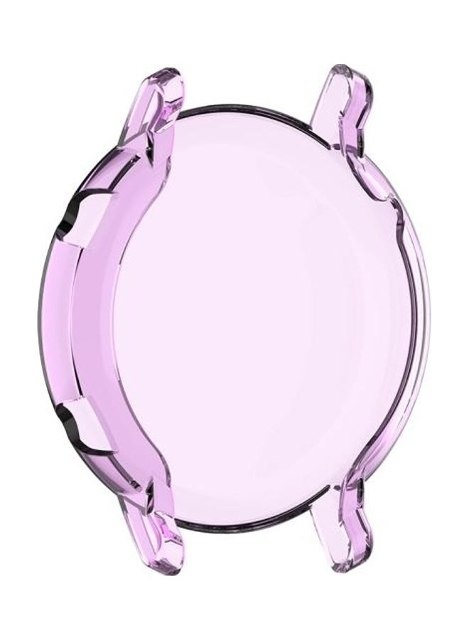 NIBEMINENT Full Coverage Protective Case With Screen For Huawei Watch GT2 42mm Transparent Purple  - Image 4
