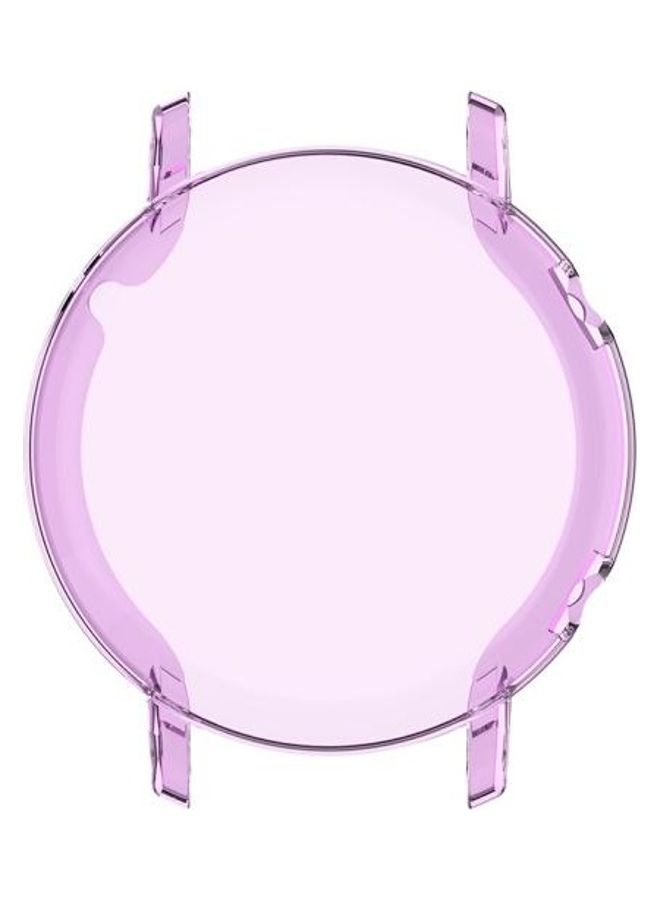 NIBEMINENT Full Coverage Protective Case With Screen For Huawei Watch GT2 42mm Transparent Purple  - Image 3