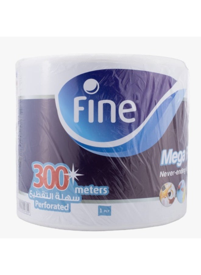 فاين ورق نشاف ميجا رول 300م - توفير هائل واستخدام طويل