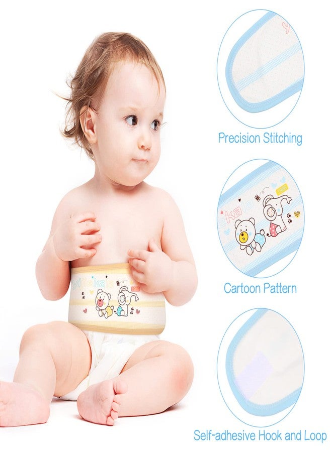 Healifty Baby Belly Button Band 4 Pcs Infant Belly Bands Umbilical Cord Navel Belt for Baby Infant (Random Color) - Image 3