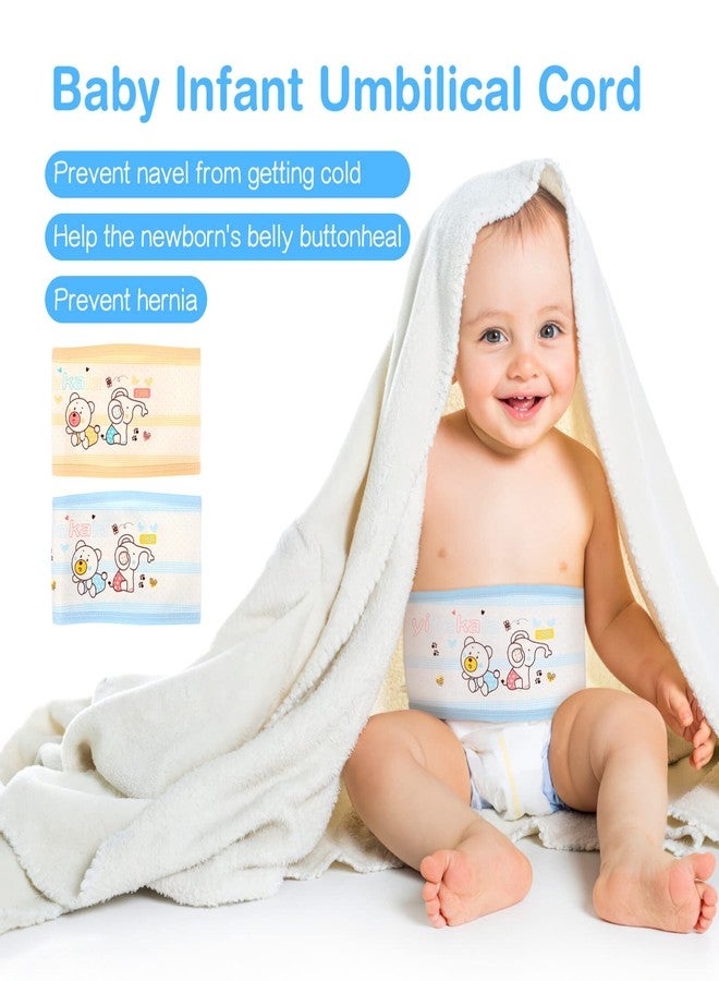 Healifty Baby Belly Button Band 4 Pcs Infant Belly Bands Umbilical Cord Navel Belt for Baby Infant (Random Color) - Image 2