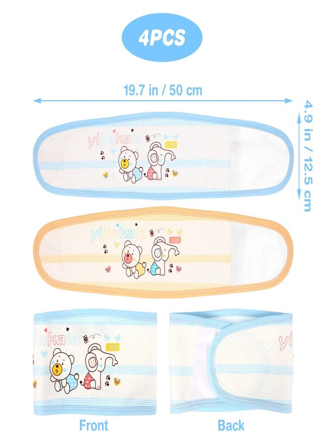 Healifty Baby Belly Button Band 4 Pcs Infant Belly Bands Umbilical Cord Navel Belt for Baby Infant (Random Color) - Image 4