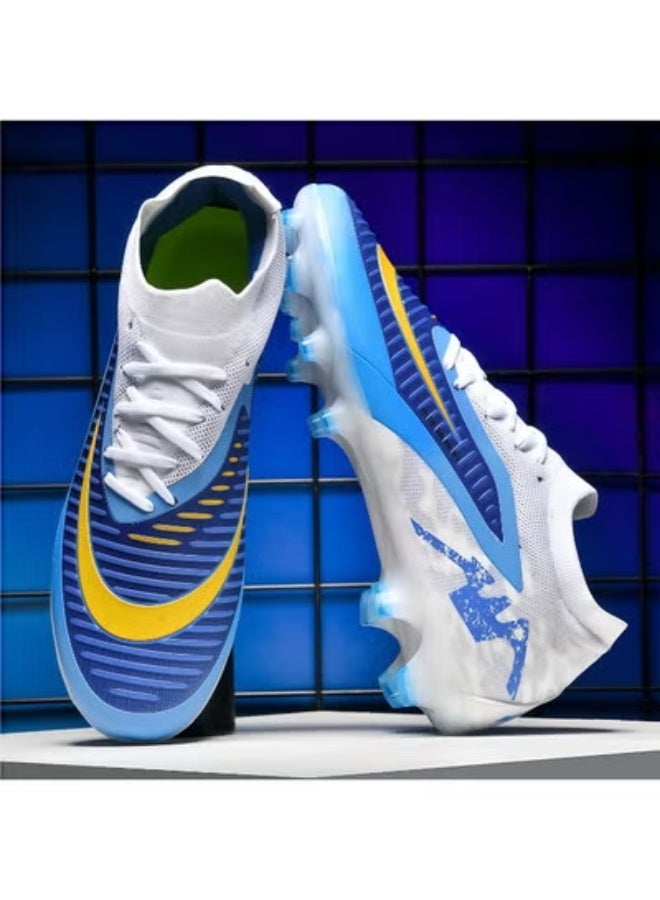 سكت شيكترو أحذية كرة قدم للشباب، أحذية تدريب خارجية منخفضة الارتفاع ذات مسامير طويلة - Image 1