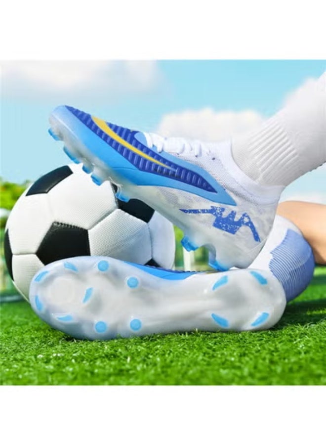 سكت شيكترو أحذية كرة قدم للشباب، أحذية تدريب خارجية منخفضة الارتفاع ذات مسامير طويلة - Image 4